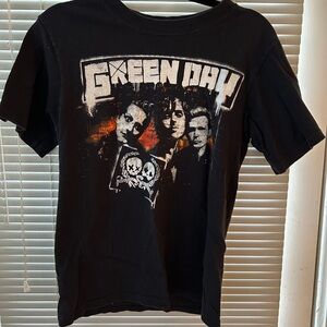 Vintage Green Day Black Graphic Band T-Shirt